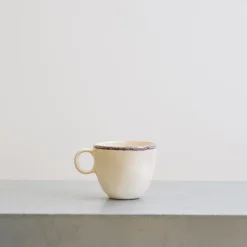 1636 DEARTIS Tasses-Mug en grès - Crème & Marron