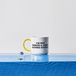 Enfant 1842 MAGPIE L'univers Enfant|Peanuts X Merci-Mug en porcelaine - I'm Not Worth Snoopy