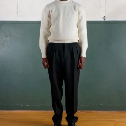 Homme Museum Garments Mailles-- Pull Deck - Écru