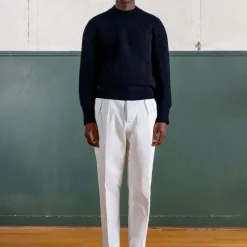 Homme Museum Garments Mailles-- Pull Deck - Marine