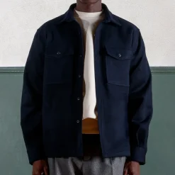 Homme Museum Garments Vestes-- Veste Chemise - Marine