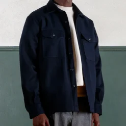 Homme Museum Garments Vestes-- Veste Chemise - Marine