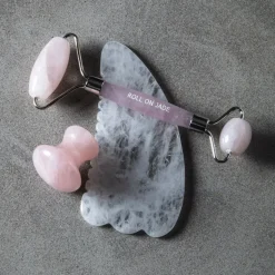 877 ROLL ON JADE Accessoires De Beauté|Holistique-Mushroom en quartz - Rose - Roll on Jade