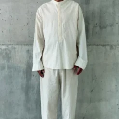 Homme MYSAYANG Chemises-- Chemise Titik - Crème