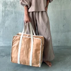 Femme MYSAYANG Pantalons-- Pantalon Emas Long - Nut