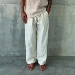Homme MYSAYANG Pantalons-- Pantalon Jiwa - Crème
