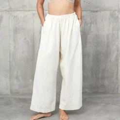 Femme MYSAYANG Pantalons-- Pantalon Mudah - Blanc