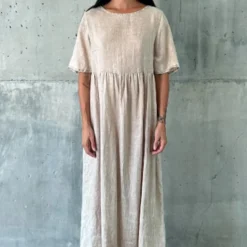 Femme MYSAYANG Robes-- Robe Ide - Nut