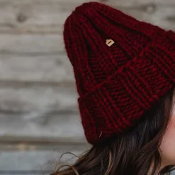 Femme MYSSY Bonnets-- Bonnet en Laine - Rouge