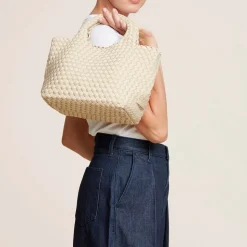 Femme NAGHEDI Sacs À Main-- Tote Petit St Barths - Ecru