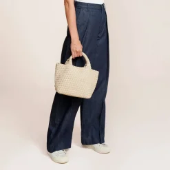Femme NAGHEDI Sacs À Main-- Tote Petit St Barths - Ecru