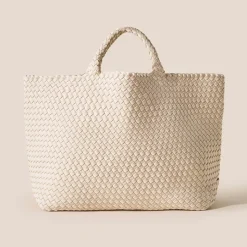 Femme NAGHEDI Sacs À Main-- Tote Large St Barths - Ecru