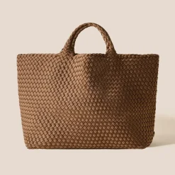 Femme NAGHEDI Sacs À Main-- Tote Large St Barths - Mink Bronze