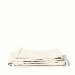 200 LINTEX Nappes-Nappe en lin lavé - Blanc Gres