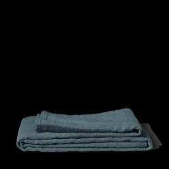 200 LINTEX Nappes-Nappe en lin lavé - Bleu Pétrole