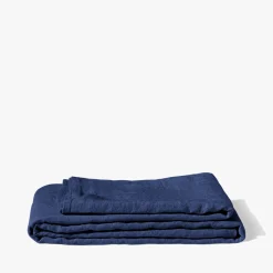 200 LINTEX Nappes-Nappe en lin lavé - Bleu Shibori