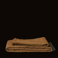 200 LINTEX Nappes-Nappe en lin lavé - Brique de Sienne