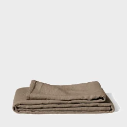 200 LINTEX Maison De Campagne|Nappes-Nappe en lin lavé - Brun Cha Iro