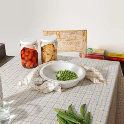 200 LINTEX Nappes-Nappe en lin lavé - Office Jaune Vallauris