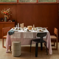 200 LINTEX Nappes-Nappe en lin lavé - Parme Fuji Iro