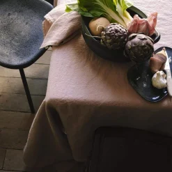 200 LINTEX Nappes-Nappe en lin lavé - Rose Argile