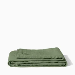 200 LINTEX Nappes-Nappe en lin lavé - Vert d'Anduze