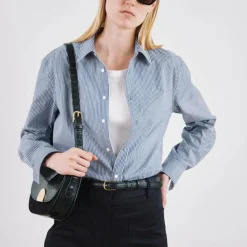 Femme Nili Lotan Chemises-- Raphael Classic Shirt - Bleu