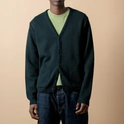 Homme NITTO KNITWEAR Mailles-- Cardigan Youri - Vert Fôret