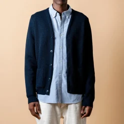 Homme NITTO KNITWEAR Mailles-- Cardigan Youri - Marine