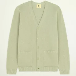 Homme NITTO KNITWEAR Mailles-- Cardigan Youri - Olive