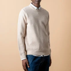 Homme NITTO KNITWEAR Mailles-- Pull Youri - Ecru