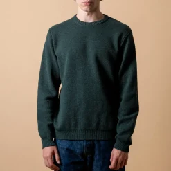 Homme NITTO KNITWEAR Mailles-- Pull Youri - Vert Fôret
