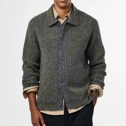 Femme NN07 Mailles-NN. 07 - Cardigan Polo Darren - Medium grey Mel