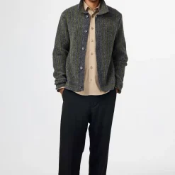 Femme NN07 Mailles-NN. 07 - Cardigan Polo Darren - Medium grey Mel