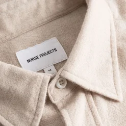 Homme Norse Projects Chemises-Norse Project - Chemise Algot - Beige