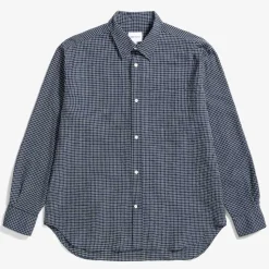 Homme Norse Projects Chemises-Norse Project - Chemise oversize à carreaux - Marine