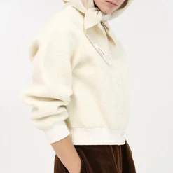 Femme Nothing Written Mailles-- Cardigan Alpaga - Ivoire