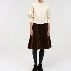 Femme Nothing Written Mailles-- Cardigan Alpaga - Ivoire