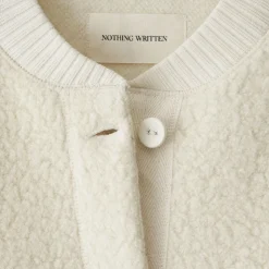 Femme Nothing Written Mailles-- Cardigan Alpaga - Ivoire