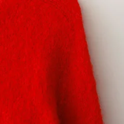 Femme Nothing Written Mailles-- Cardigan Alpaga - Rouge