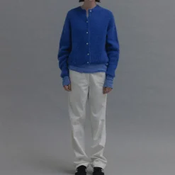 Femme Nothing Written Mailles-- Cardigan Alpaga - Bleu