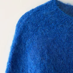 Femme Nothing Written Mailles-- Cardigan Alpaga - Bleu