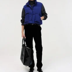 Femme Nothing Written Vestes-- Doudoune sans manches - Bleu