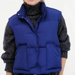 Femme Nothing Written Vestes-- Doudoune sans manches - Bleu