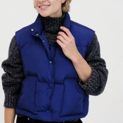 Femme Nothing Written Vestes-- Doudoune sans manches - Bleu