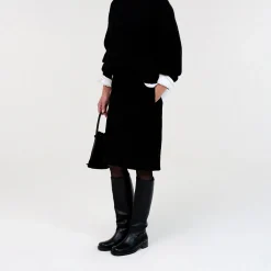 Femme Nothing Written Jupes-- Jupe velours - Noir