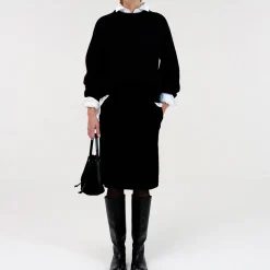 Femme Nothing Written Jupes-- Jupe velours - Noir