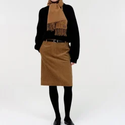 Femme Nothing Written Jupes-- Jupe velours - Camel