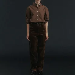 Femme Nothing Written Pantalons-- Pantalon velours - Marron