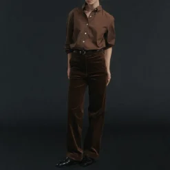 Femme Nothing Written Pantalons-- Pantalon velours - Marron